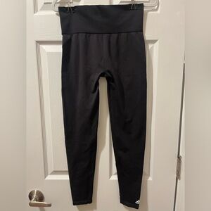 Adidas Seamless High-Waisted Ribbed Compression Leggings - Black - Size Medium
